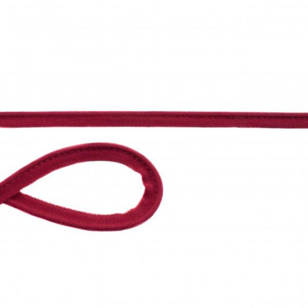 Baumwoll Jersey Paspelband Breite 10 mm Bordeaux